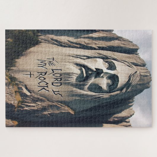 Der Stein geschnitzte Retter der Herr ist mein Ste Puzzle (Horizontal)