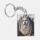 Der Stein geschnitzte Retter der Herr ist mein Ste Schlüsselanhänger (Vorderseite links)