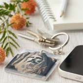 Der Stein geschnitzte Retter der Herr ist mein Ste Schlüsselanhänger (Vorderseite rechts)