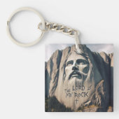 Der Stein geschnitzte Retter der Herr ist mein Ste Schlüsselanhänger (Vorderseite)