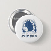 Der Stein wurde weggeschleudert, er ist live Retro Button (Vorne & Hinten)