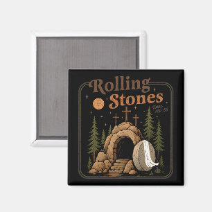 Der Stein wurde weggeworfen, um zu Ostern zu werde Magnet