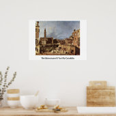 Der Steingarten von Canaletto (II) Poster (Küche)
