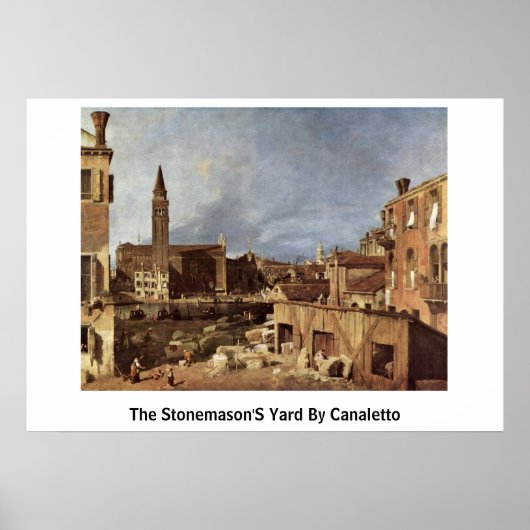 Der Steingarten von Canaletto (II) Poster (Vorne)