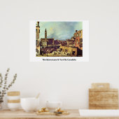 Der Steingarten von Canaletto (II) Poster (Küche)