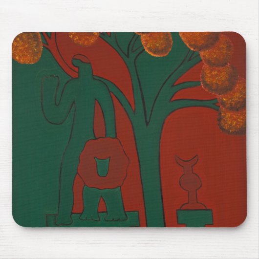 Der Steingott und sein Löwe 2010 Mousepad (Vorne)