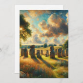 Der Steinkreis - Avebury Dankeskarte (Vorne/Hinten)