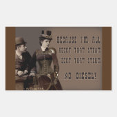 Der Steppaufkleber Rechteckiger Aufkleber (Vorderseite)