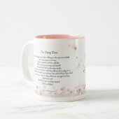 Der sterbende Baum Zweifarbige Tasse (Vorderseite Links)