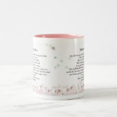 Der sterbende Baum Zweifarbige Tasse (Mittel)