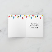 Der Stern an der Spitze Feiertagskarte (Innenseite)