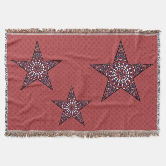 Der Stern der Unabhängigkeit wirft Blanket Decke (Vorderseite)