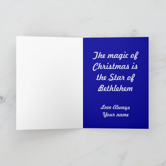 Der Stern - Feiertagskarte (Innenseite)