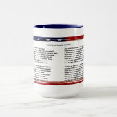 Der Stern hat Banner-Tasse geknackt Tasse (Zentrum)