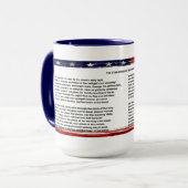 Der Stern hat Banner-Tasse geknackt Tasse (Vorderseite Links)