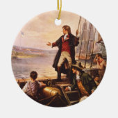 Der Stern Spangled Fahne durch Percy Moran Keramik Ornament (Vorne)