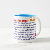 Der Stern Spangled Fahnen-Tasse Zweifarbige Tasse (VorderseiteRechts)