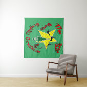 Der Stern strahlt diese Weihnachtszeit hell Wandteppich (Beispiel (Horizontal))