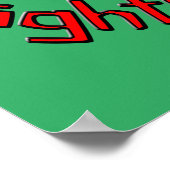 Der Stern strahlt zu Weihnachten hell Poster (Ecke)