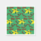 Der Stern strahlt zu Weihnachten hell Serviette (Vorderseite)