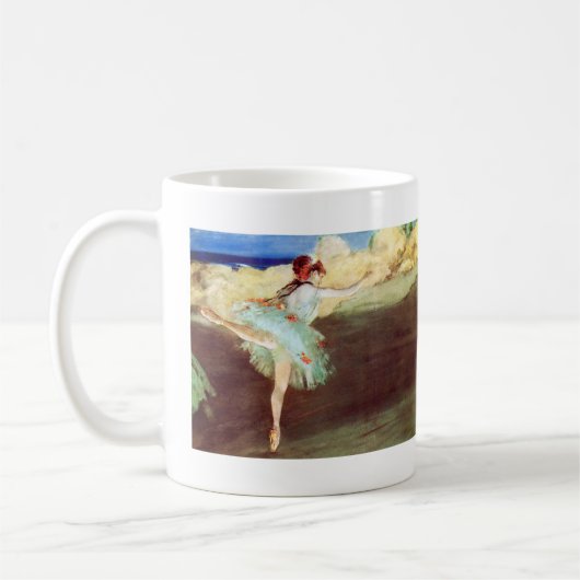 Der Stern: Tänzer auf Point von Degas Kaffeetasse (Links)