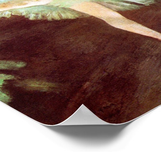 Der Stern: Tänzer auf Point von Degas Poster (Ecke)