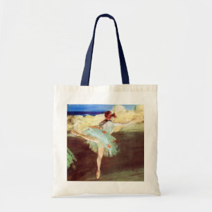 Der Stern: Tänzer auf Point von Degas Tragetasche