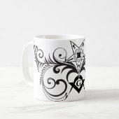 Der Stern und das Quadrat Kaffeetasse (Vorderseite Links)