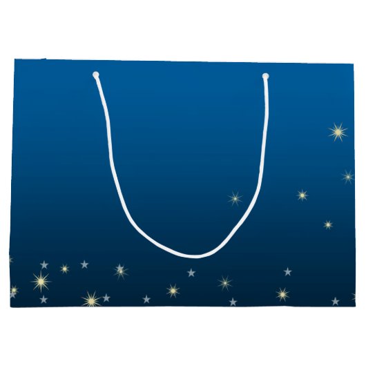 Der Stern von Bethlehem. Custom Christmas Große Geschenktüte (Rückseite)