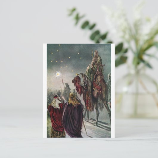 Der Stern von Bethlehem Postkarte (Stehend Vorderseite)