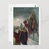 Der Stern von Bethlehem Postkarte (Vorne/Hinten)