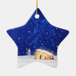 Der Stern von Bethlehem u. von DON QUICHOTE Keramikornament