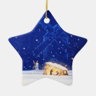 Der Stern von Bethlehem u. von DON QUICHOTE Keramikornament