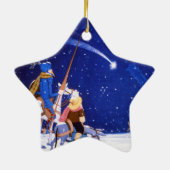 Der Stern von Bethlehem u. von DON QUICHOTE Keramikornament (Hinten)