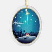 Der Stern von Bethlehem. Weihnachtsfeiern Keramik Ornament (Rechts)