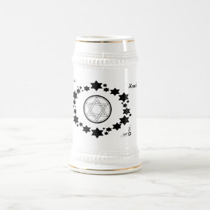 Der Stern von David - Bierglas