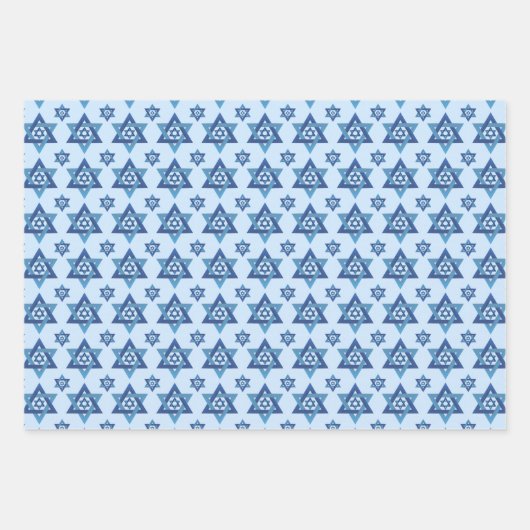 Der Stern von David, Juden, Israel, Geschenkpapier Set (Vorderseite)