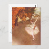 Der Stern von Edgar Degas Postcard Postkarte (Vorne/Hinten)
