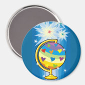 Der Sternenglobe - Magnet (Vorderseite/Rückseite)