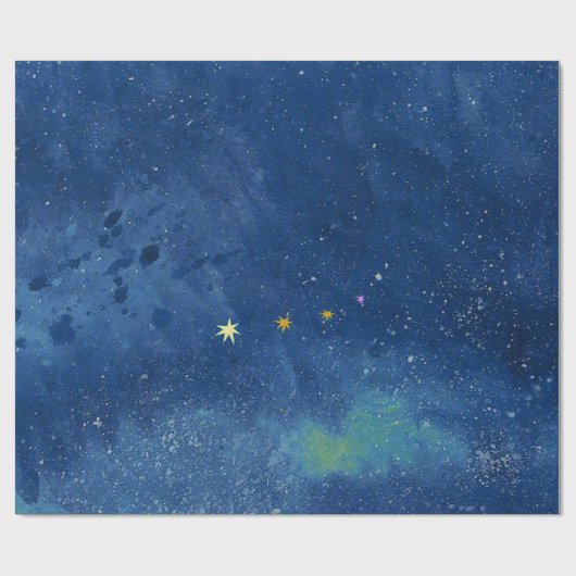 Der Sternenhimmel Geschenkpapier (Flach)