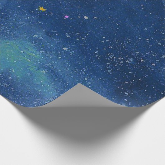 Der Sternenhimmel Geschenkpapier (Ecke)