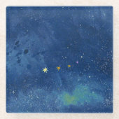 Der Sternenhimmel Glasuntersetzer (Vorderseite)