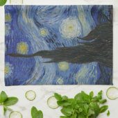 Der Sternenhimmel, Ölgemälde, Vincent Van Gogh Geschirrtuch (Gefaltet)
