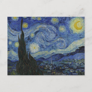 Der Sternennacht, Ölgemälde, Vincent Van Gogh Postkarte