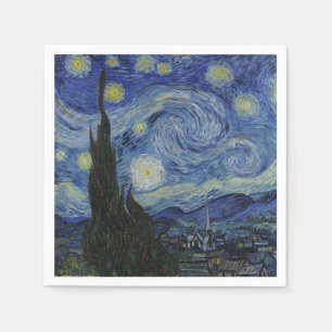 Der Sternennacht, Ölgemälde, Vincent Van Gogh Serviette