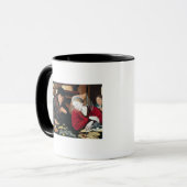 Der Steuereinzieher Tasse (Vorderseite Links)