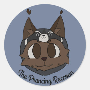 Der Sticker für den Raccoon-Geist