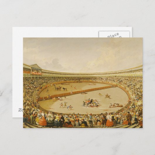 Der Stierkampf Postkarte (Vorne/Hinten)