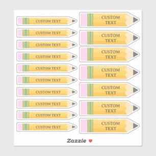 Der Stift für die benutzerdefinierte Textkid-Lehre Aufkleber