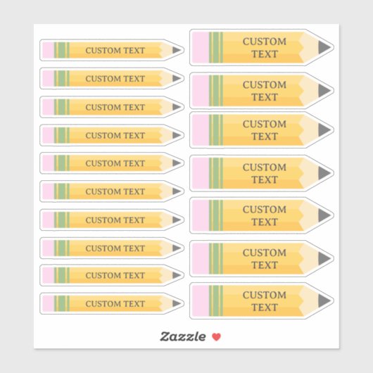 Der Stift für die benutzerdefinierte Textkid-Lehre Aufkleber (Blatt)